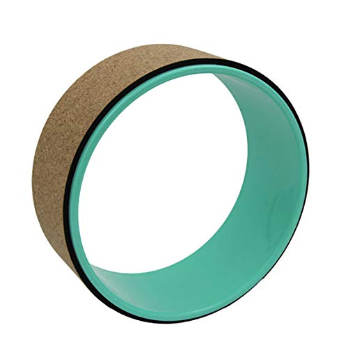 ZXYSR Yoga Wheel - Strongest & Most Comfortable Dharma Yoga Prop Wheel, Perfect Accessory for Stretching And Improving Backbends, 12 X 5 Inch Basic,Green