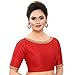 Madhu Fashion Women's Polyester Elbow Length Sleeves Blouse (40 Red)