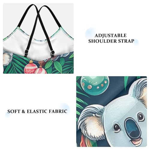 Cute Koalas Tropical Palm Girls One Piece Swimsuit Beach Swimwear 208619493