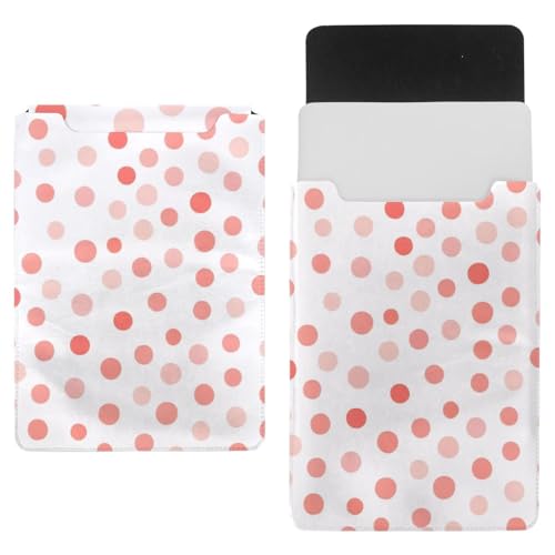 Housse pour ordinateur portable 35,1 x 25,9 cm rose pochette PC portable à pois tendance