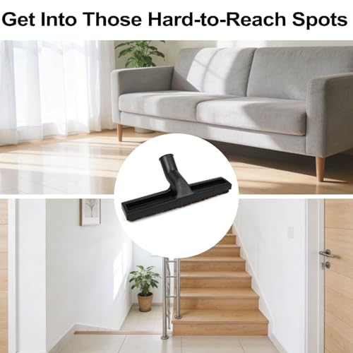 Image of ANBOO 32mm 1 1 /4 inches Vacuum Hardwood Floor Attachment Accessories Deluxe Extra Large Hardwood Brush 1-1 /4inch Multi Surface Vacuum Attachments 360 Degrees Swivel Head Hard Floor Brush