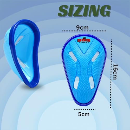 Image of SSS Octopus Abdominal Guard with Extra Soft Rubber Pad (Size & Colour Choice) (Kids, Blue)