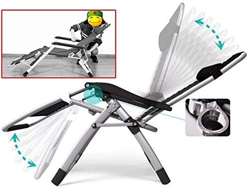 Chaise longue pliante réglable avec structure robuste en acier - 4