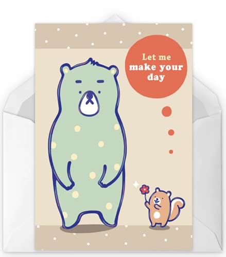 Vending India Personalised/Customised Greeting Card Series - Cheer UP ! (Let Me Make Your Day)