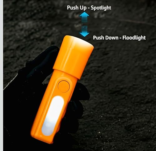 Image of Mini LED Rechargeable Torch Light with USB Charging | Portable 3-Inch Compact Flashlight for Travel, Power Cut & Outdoor Use | 3 Light Modes