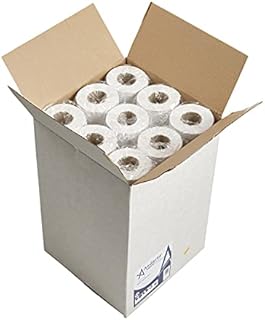 Andarta 2 Ply White Hygiene Roll 50m. Quality Recycled 20" Hygiene Roll. Bulk Pack of 9 Strong and Durable Disposable Paper Rolls, Kitchen Roll, Bathroom. Multipack Couch Roll
