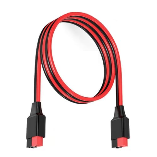 Hoite Cable de extensión Anderson de 45 A, enchufes solares de 12 AWG, para panel solar de estación de energía portátil