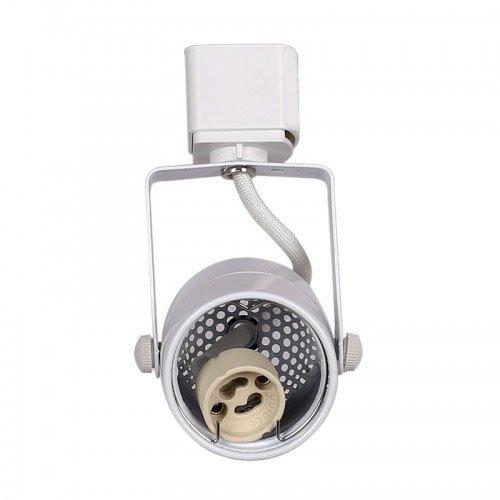 King Sha White Gu10 Line Voltage Track Lighting Head (Bulb Not Included) Compatible H Type 3-Wire Single Circuit Track Systems,Etl-Listed #TOP3