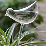 Arroseur de plantes en verre soufflé à la main en forme d'oiseau, globe d'arrosage automatique pour plantes d'intérieur en pot, appareil d'entretien des plantes de vacances, outil d'hydratation