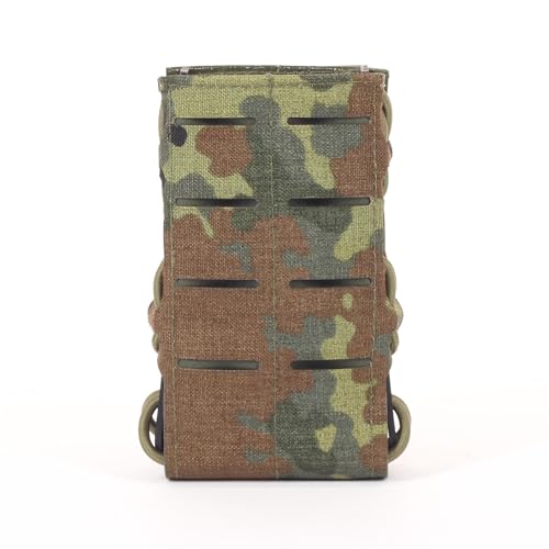 Zentauron Schnellzieh Magazintasche M4 Lasercut Taktische MOLLE Tasche für M4 M16 Magazine Cordura Hybridlösung mit Kydex Magazinhülle Magazinhalterung für Soldaten Plattenträger Made in Germany