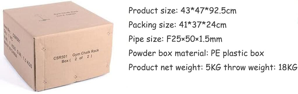 Vertical Magnesium Powder Container Box Squat Bench Press Supporting e Gymnastics Room Aerobics Training Equipment Plate Storage Racks (Color : Black Size : 434792.5 cm)