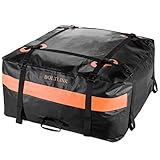BOLTLINK Car Roof Top Cargo Carrier Bag, Made with Waterproof Material, Easy Install for Most Car,Jeep, SUV with Racks