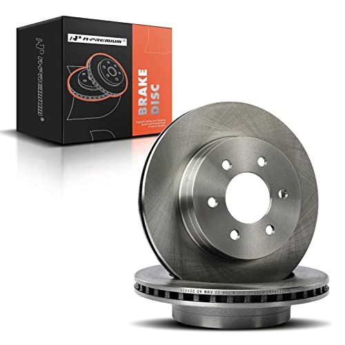 A-Premium Front Vented Disc Brake Rotors Set Compatible With Dodge Durango 1998-2002, Dakota 1997-2002 2-Pc Set #TOP7