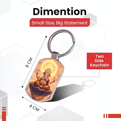 Image of Premium Printed Metal Keychain for Men & Women | High-Definition Artwork Print | Durable Key Ring for Car, Bike, Home & Office Keys | Stylish Decorative Key Holder Gift