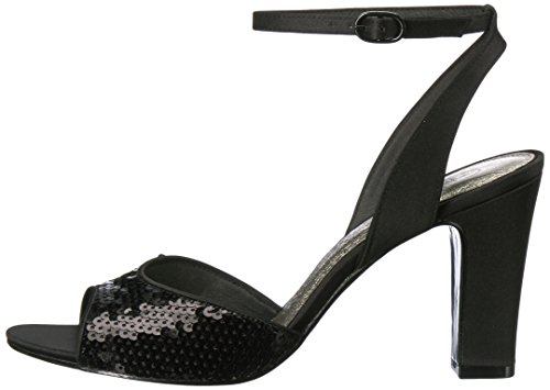 Adrianna Papell Sandália feminina de salto Astrid, Preto, 5.5