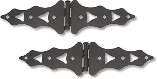 10" Traditional Double Strap Hinge (Black) NW38946Q