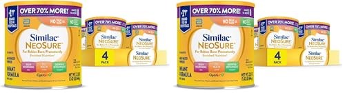 Similac NeoSure Premature Post-Discharge Infant Formula, Baby Formula Powder, 22.8-oz Value Can, Pack of 8