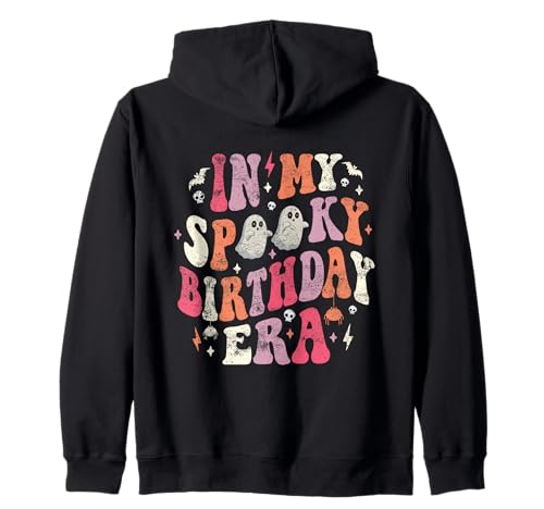 In My Spooky Birthday Era Funny Spooky Halloween Cumpleaños Sudadera con Capucha