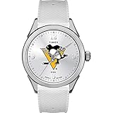 Timex Tribute Women's NHL Athena 40mm Watch – Pittsburgh Penguins with White Silicone Strap