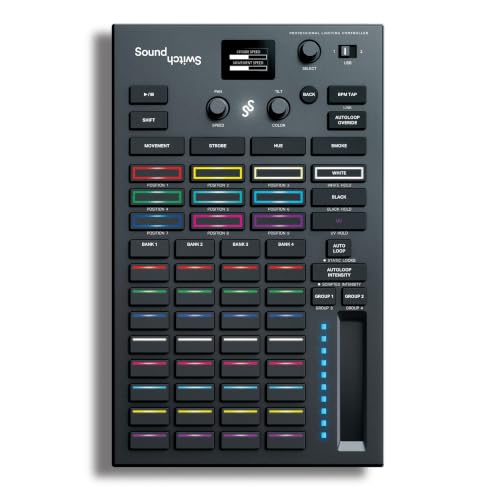 SoundSwitch Control One - Controlador de iluminación DMX DJ profesional con 3 meses de acceso al software SoundSwitch y soporte para Phillips Hue