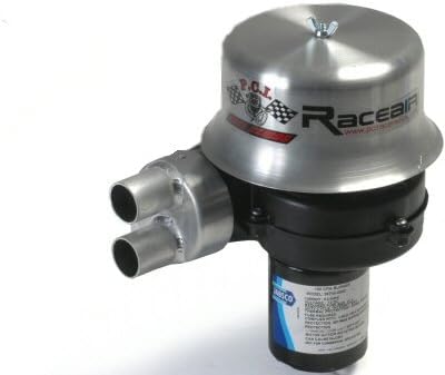 Pci Race Air Heavy Duty 150Cfm Dual Helmet Fresh Air System With Short Filter And Aluminum Cover