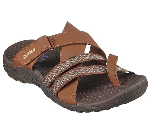 Skechers Women's REGGAE - SUNDAY STROLL sporty outdoor sandal, Brown 9M angle 8