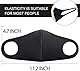 Boolavard 6 Stück Fashion Tuch Gesichtsschutz Unisex Earloop Bandana Sturmhaube Schwarz Staub Wiederverwendbar Maske waschbar wiederverwendbar
