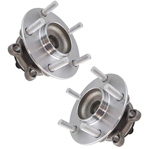 Image of TRQ Rear Left and Right Wheel Bearing and Hub Assembly Set 2 Piece Compatible with 2014-2018 Mazda 3 Japan Built Models 1st VIN Digit J