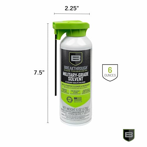 Breakthrough Clean Technologies Military-Grade Gun Spray Cleaning Solvent - Cleaner and Degreaser for Handguns and Riffles and More - Thumbnail 2