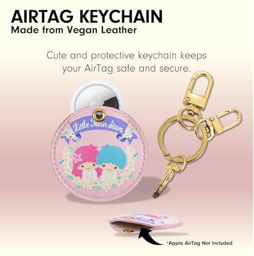 Image of Sonix x Sanrio Keychain Case Compatible with Apple AirTag | Protective Cover Keychain | Hello Kitty & Friends - Floral Little Twin Stars