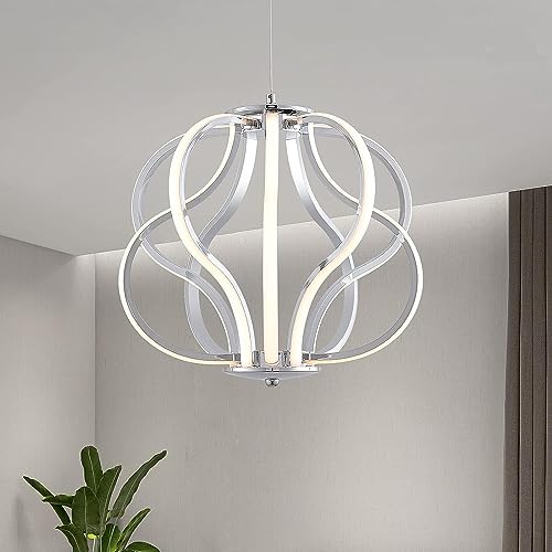 Lustre LED moderne en acrylique noir suspendu et réglable à 10 lampes