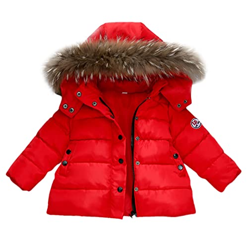 Ropa cálida para niños y bebés conjunto rojo de invierno para 5 a 6 años