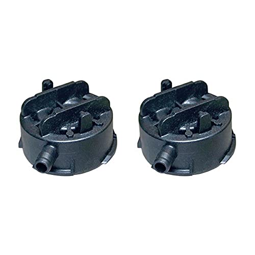 Korky Toilet Repair R528P2 Fill Valve Replacement Cap, Black, Pack of 2