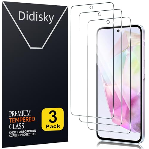 Didisky Tempered Glass Screen Protector for Samsung A35