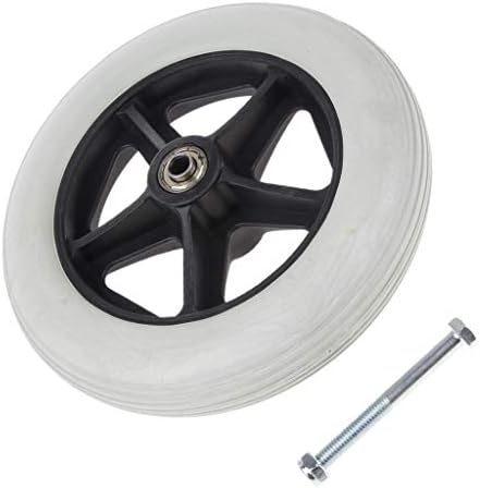 Durable 8 inch Front Castor Wheels Rollator Wheelchair Wheels Replacement Silver