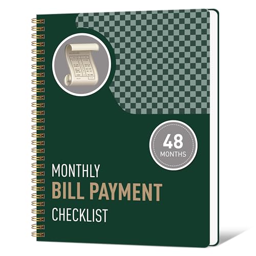 Monthly Bill Payment Checklist & Financial Planner Notebook – 4-Year Budget Organizer with 960 Bill Records, Income & Expense Tracker, Debt Payoff Log, and Savings Goals
