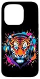 Ya en manzanajugosa.com: Tiger Con Auriculares, Colorido Música De Arte Digital Tigre Carcasa para iPhone 15 Pro