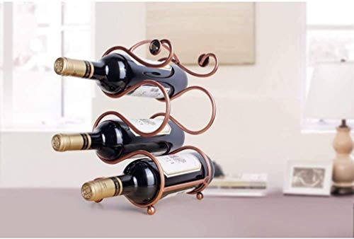 Soporte para botellas de vino 3 niveles 3 botellas miniatura 2