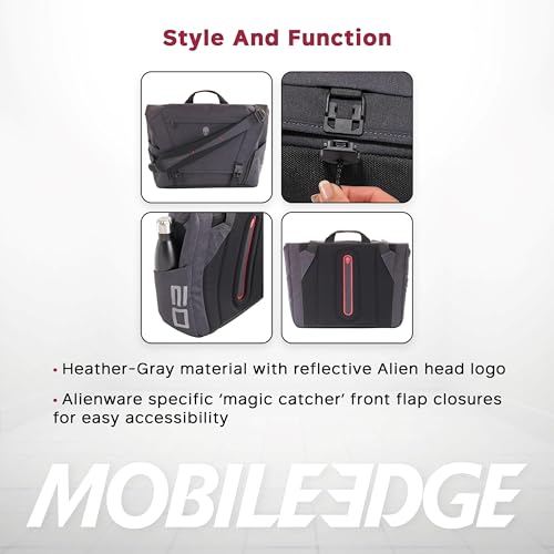 Maletín Gaming Mobile Edge Elite Messenger Bag 17" miniatura 6