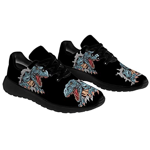horethy Dinosaur Shoes for Women Men Running Shoes Womens Mens Walking Tennis Sneakers Dinosaur Shoes Gifts for Boy Girl4