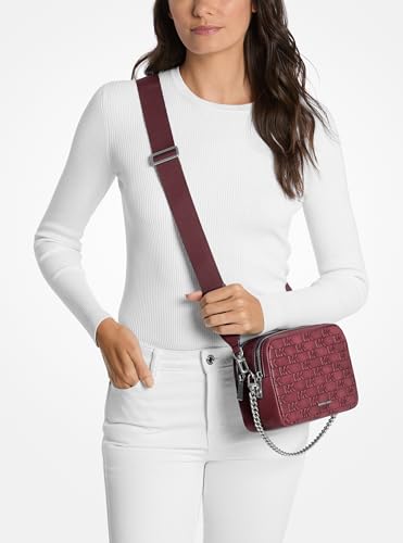 Image of Michael Kors Bryant Medium Double Zip Chain Camera Crossbody Bag
