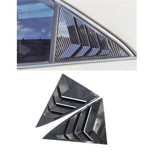 Pasuje do Camry Sedan 2006-2017 tylna żaluzja samochodu okno boczna pokrywa migawki naklejka wykończeniowa Vent Scoop ABS z włókna węglowego Zasłony Osłonowe(2006-2011)