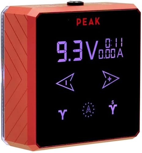 Miniatura 10 de Peak Caja de fuente de alimentación para máquina de tatuaje de sobretensión, pantalla táctil digital, salida dual RCA, suministros y equipos de