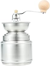 KICHOUSE Moedor De Grãos De Café Moedor Manual De Grãos De Café Moedor De Mão Moedor Portátil Mini Moedor Moedor Portátil Moinho De Arroz Prateado Moedor De Feijão
