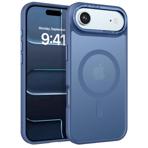 Image of YINLAI for iPhone Air Case 6.5-inch,Magnetic Compatible with MagSafe, Slim Matte Anti-Fingerprint, Shockproof Full Body Military Grade Protection for iPhone Air Cover, Blue