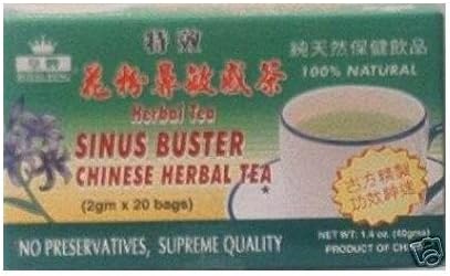 Royal King Sinus Buster Chinese Herbal Tea (40g)(20 bags x 2g each) - 6 boxes