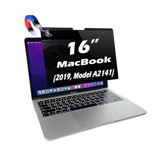 PRSPR Magnetic Privacy Screen for MacBook Pro 16" (2019, A2141) – Anti-Glare, Blue Light Filter, UV Protection, Magnetic Snap-On, Privacy Shield (MacBook Pro 16"(A2141))