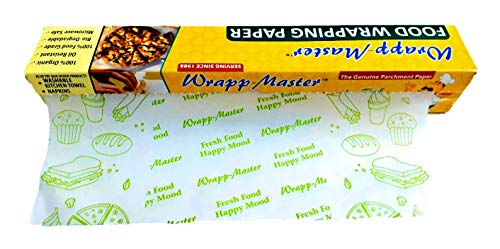 Food Wrapping Paper roll for Kitchen | Butter Paper roll for Wrapping, Storing, Heating | Oil Proof roll Wrapp-Master (20 Meters, 1)