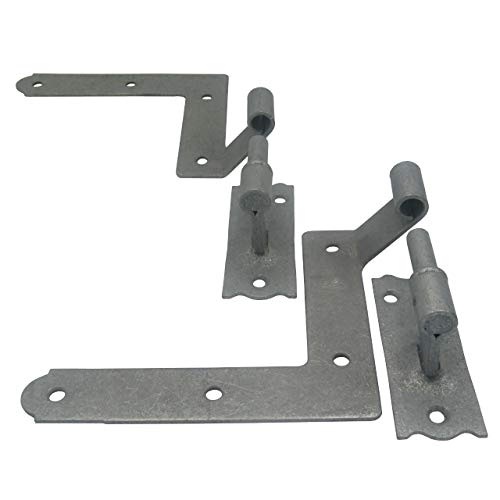 Exterior Offset Storm Shutter Hardware Hinges For Window Blinds - Easy To Install Shutter Hinge Hardware For Wood Frame And Brick (Gray) #TOP2