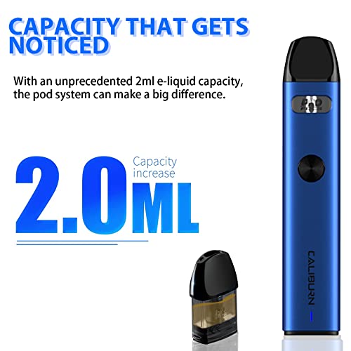 Uwell Caliburn A2 Kit Pod System, 520 mAh, blau, 2,0ml, ohne Nikotin – Bild 5